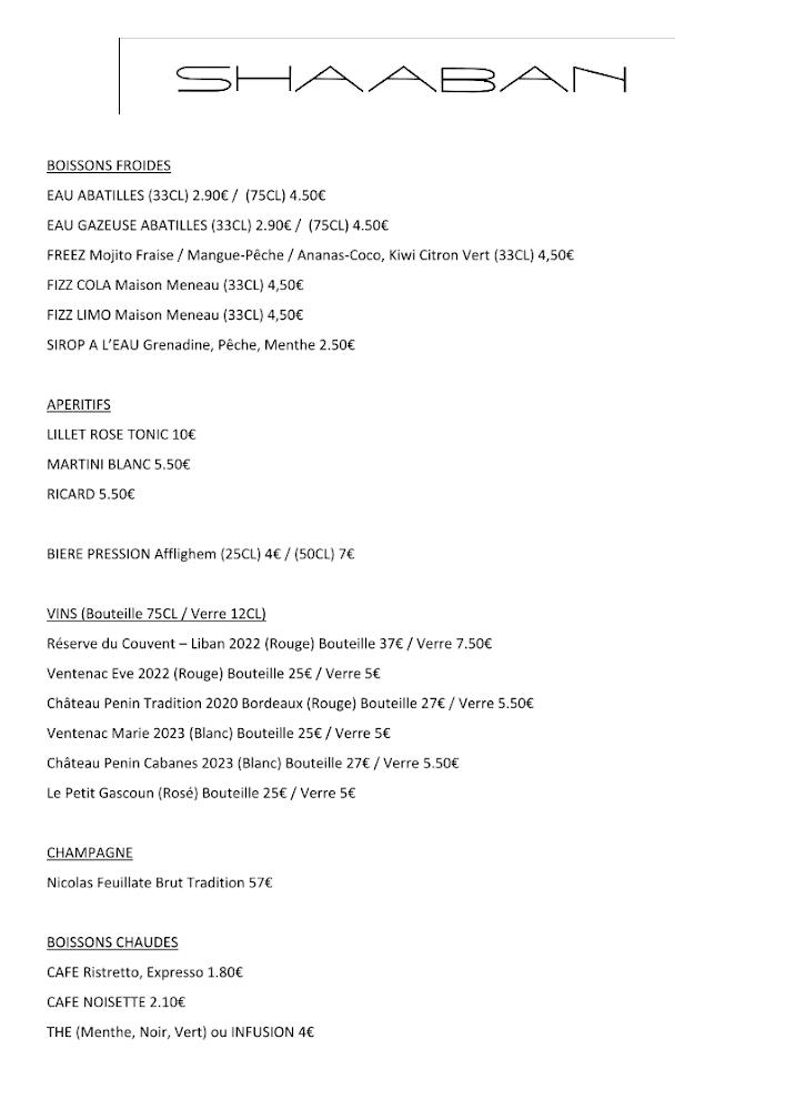 Shaaban restaurant - Menu Image 2